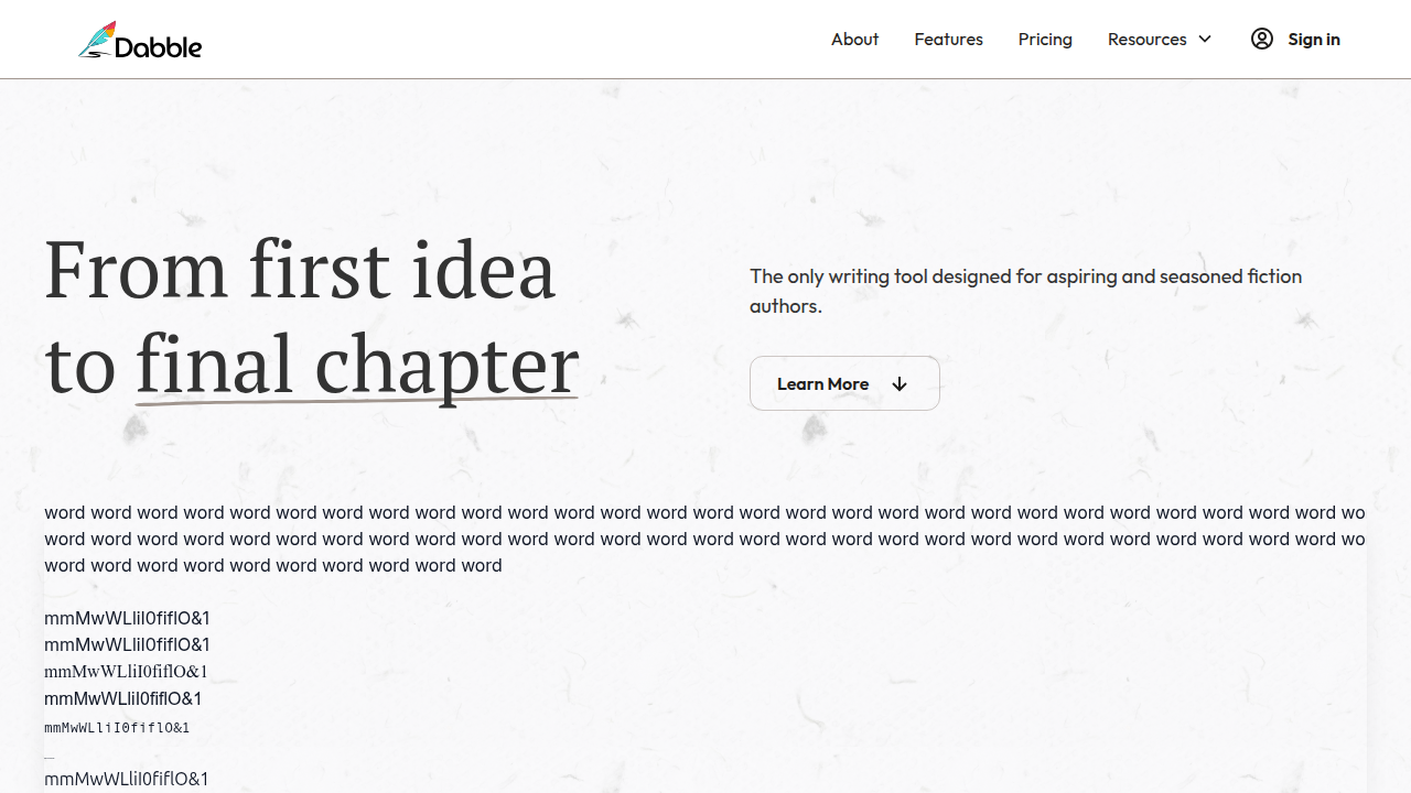 Dabble Writer's resource center offers guides and articles for authors, covering genre elements and writing techniques.